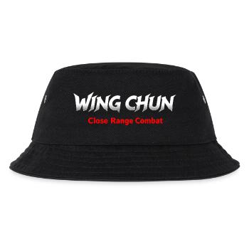 Wing Chun Nahkampfshirt weiß rot - Kinder Bucket Hat - Schwarz - Vorne