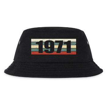 1971 Jahrgang 1971 Geschenk 1971 Geburtstag 1971 - Kinder Bucket Hat - Schwarz - Vorne