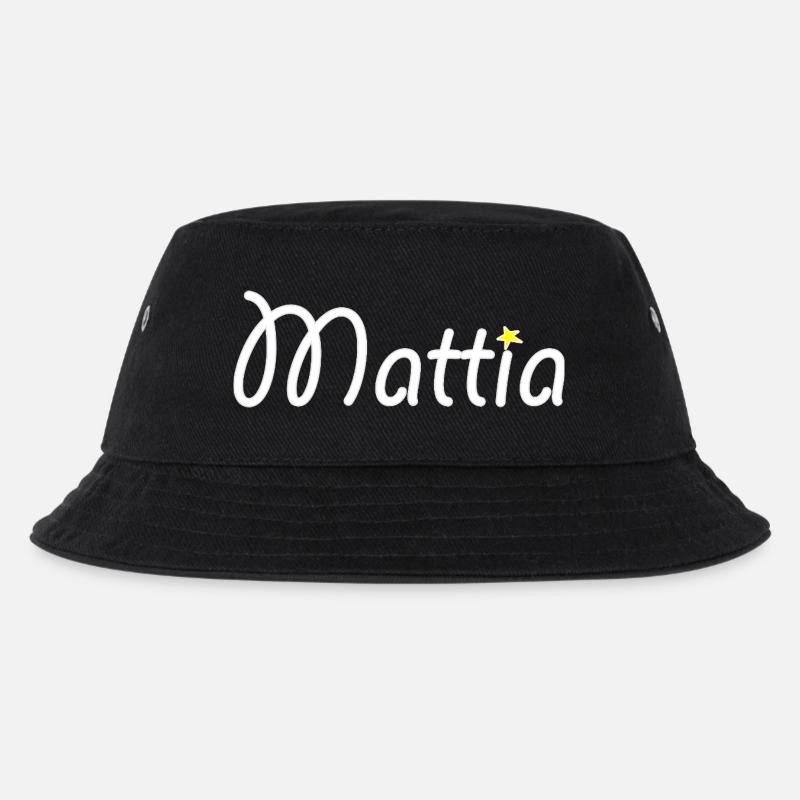 Mattia - Kinder Bucket Hat - Schwarz
