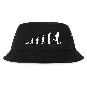 Entwicklung zum Fußballer / Fußball, Ballsport - Kinder Bucket Hat - Schwarz - Vorne