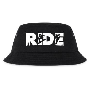 Ride Snowboarden Snowboard Snowboarder - Kinder Bucket Hat - Schwarz - Vorne