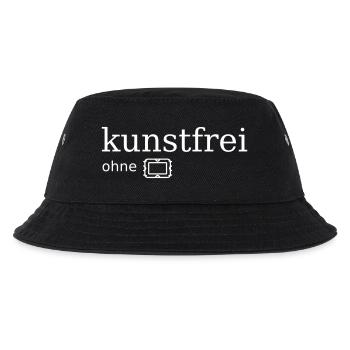 kunstfrei mit ohne rahmen - Kinder Bucket Hat - Schwarz - Vorne