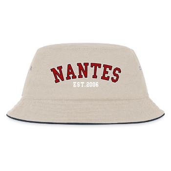 Nantes Est. 2006 - Kids’ Bucket Hat - ecru/navy - Front