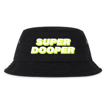 SUPER DOOPER - Kinder Bucket Hat - Schwarz - Vorne