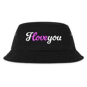 I love you Love Love Declaration Love Wedding - Kids’ Bucket Hat - black - Front