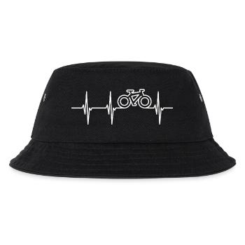 Radsport Kardiogramm - Kinder Bucket Hat - Schwarz - Vorne