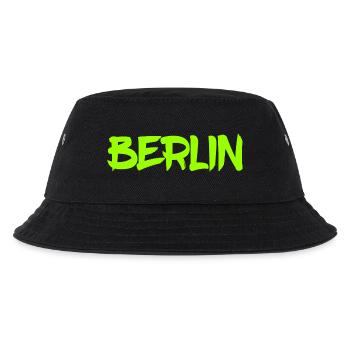 Berlin - Deutschland - Hauptstadt - Berliner Bär - Kinder Bucket Hat - Schwarz - Vorne
