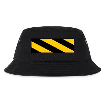 warning sign - Kinder Bucket Hat - Schwarz - Vorne