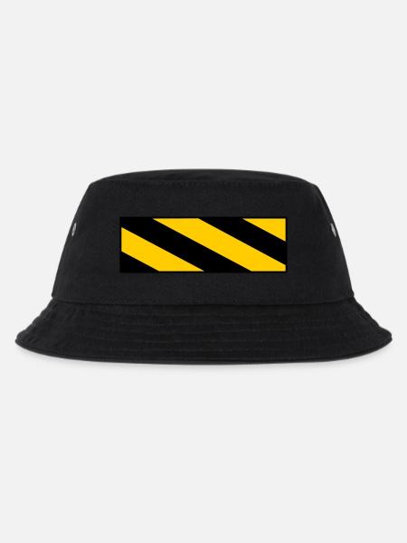 warning sign - Kinder Bucket Hat - Schwarz