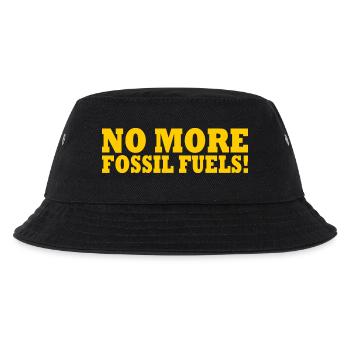 No more fossil fuels - Kinder Bucket Hat - Schwarz - Vorne