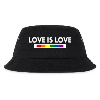 Love is love - Kinder Bucket Hat - Schwarz - Vorne