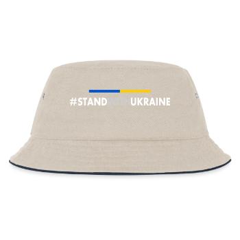 Stand with ukraine - Kids’ Bucket Hat - ecru/navy - Front