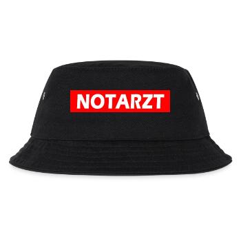 Notarzt - Kinder Bucket Hat - Schwarz - Vorne