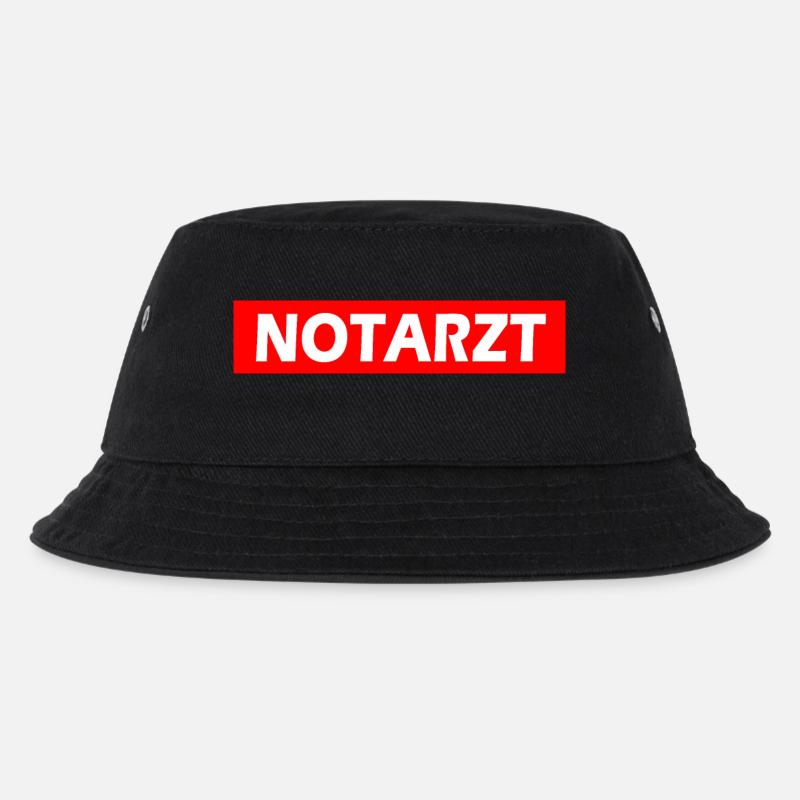 Notarzt - Kinder Bucket Hat - Schwarz