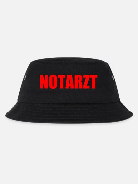 Notarzt - Kinder Bucket Hat - Schwarz
