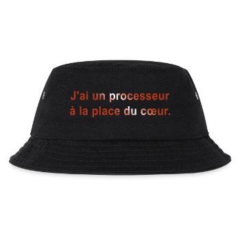 GEEK HUMOR LUSTIGER WITZ 1 - Kinder Bucket Hat - Schwarz - Vorne
