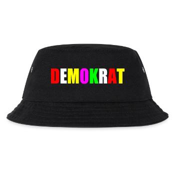 Demokrat - Kinder Bucket Hat - Schwarz - Vorne
