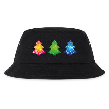 Weihnachtsbäume - Kinder Bucket Hat - Schwarz - Vorne