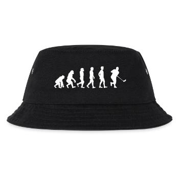 Floorball Unihockey Geschenk - Kinder Bucket Hat - Schwarz - Vorne