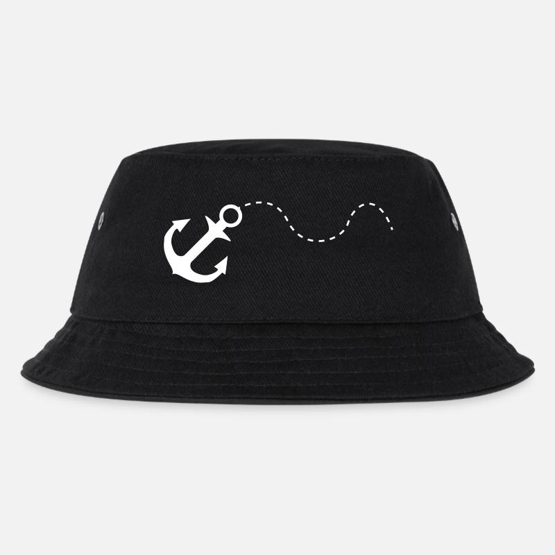 anker white - Kinder Bucket Hat - Schwarz