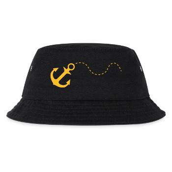 anker - Kinder Bucket Hat - Schwarz - Vorne