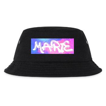 Marie Graffiti Neon Splash - Kinder Bucket Hat - Schwarz - Vorne