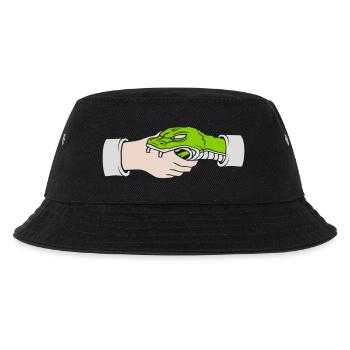 Greeting Handshake Snake Bites - Kids’ Bucket Hat - black - Front
