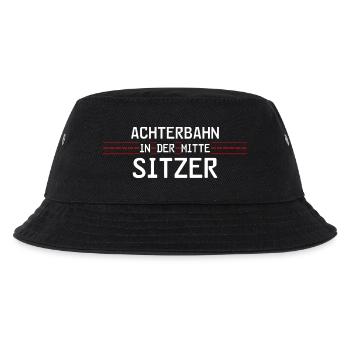 Achterbahnindermittesitzer - Kinder Bucket Hat - Schwarz - Vorne