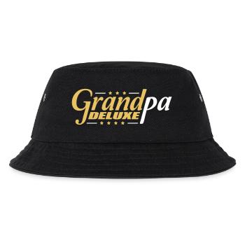 Grandpa Deluxe Bester Opa Großvater Liebe Opi Logo - Kinder Bucket Hat - Schwarz - Vorne
