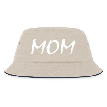 Mom - Kinder Bucket Hat - Natur/Navy - Vorne