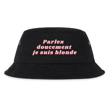 Speak softly I'm blonde - Kids’ Bucket Hat - black - Front