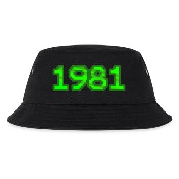 1981 - Kinder Bucket Hat - Schwarz - Vorne