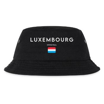 Flagge von Luxemburg, Luxemburger Stolz - Kinder Bucket Hat - Schwarz - Vorne