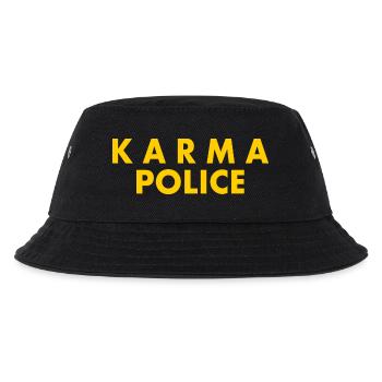 Karma police - Kinder Bucket Hat - Schwarz - Vorne