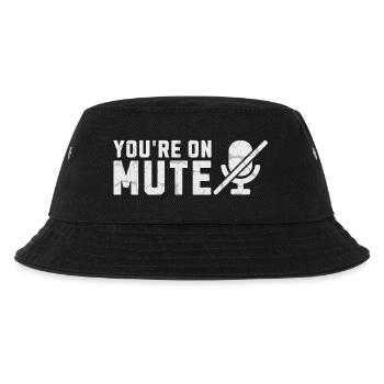 Sie sind auf stummgeschaltetem Mikrofon - Kinder Bucket Hat - Schwarz - Vorne