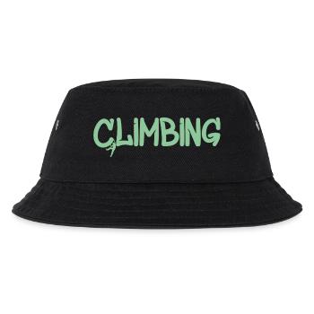 Klettergraffiti: Climbing Logo - Kinder Bucket Hat - Schwarz - Vorne