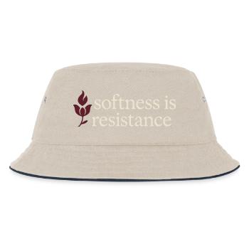 Elegant Feminine Lifestyle, Gentle - Kids’ Bucket Hat - ecru/navy - Front