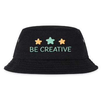 Werden Sie kreativ: Pastel Stars - Kinder Bucket Hat - Schwarz - Vorne