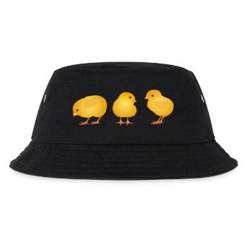 Küken – Niedliches Frühlings- und Ostermotiv - Kinder Bucket Hat - Schwarz - Vorne
