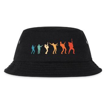 Evolution Rockmusik Rock Gitarrist - Kinder Bucket Hat - Schwarz - Vorne