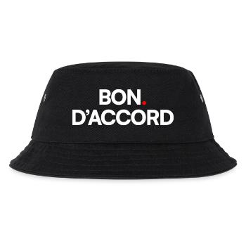 GUT. STIMME ZU | Minimalistisches Design, subtiler Humor - Kinder Bucket Hat - Schwarz - Vorne