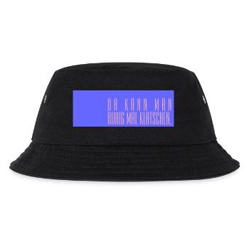 Da kann man ruhig mal klatschen - Kinder Bucket Hat - Schwarz - Vorne