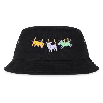 T-shirt pour chien, idée cadeau drôle de corde à linge - Bob Enfant - noir - Devant