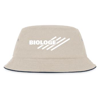 Beruf Biologe - Kinder Bucket Hat - Natur/Navy - Vorne