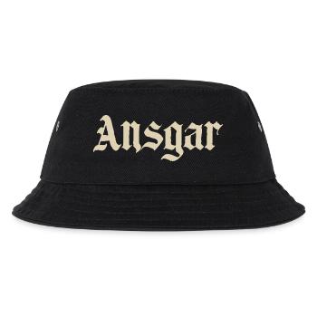 Ansgar Gothic Schriftdesign - Kinder Bucket Hat - Schwarz - Vorne