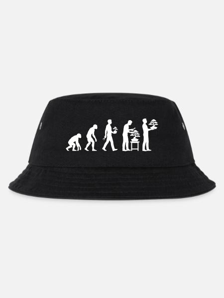 Japanese Bonsai Tree Plant Evolution Bonsai - Kids’ Bucket Hat - black