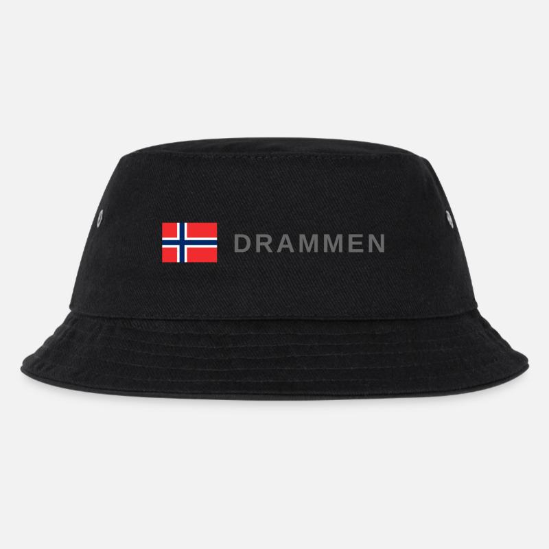 Drammen Norway - Kids’ Bucket Hat - black