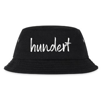 100 hundert Jubiläum Jahrestag Geburtstag Geschenk - Kinder Bucket Hat - Schwarz - Vorne