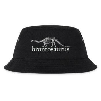 Brontosaurus Dinosaurier - Kinder Bucket Hat - Schwarz - Vorne