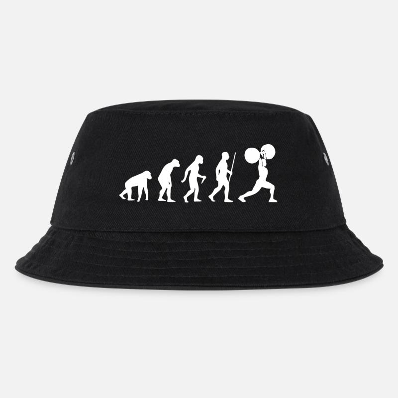Weightlifting - Kinder Bucket Hat - Schwarz